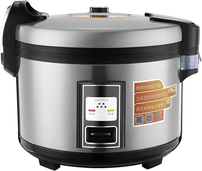 Electric Rice Cooker Commercial 10L-25L Large Capacity Automatic Insulation Multi-Function for Hotels Canteens School Restaurant for 10-50 People Rice Cooker Cooking Pot
