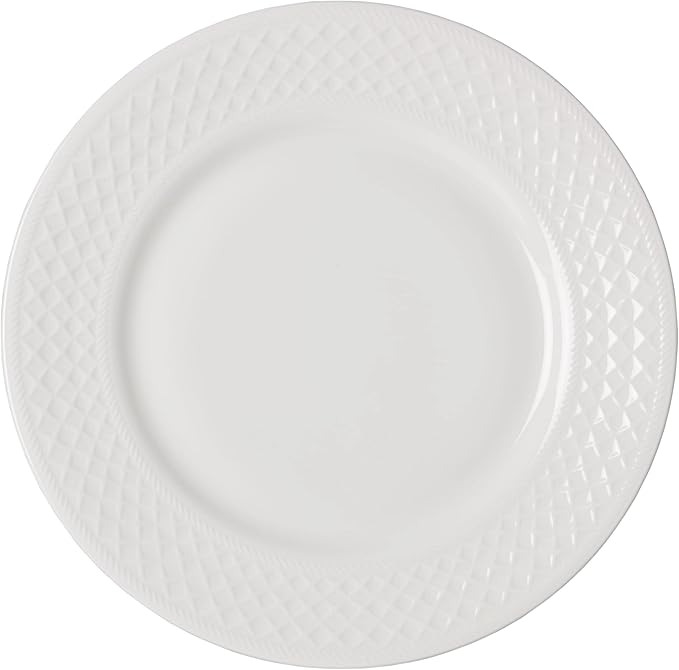 Mikasa Patterson Vegan Bone China Chip Resistant 12 Piece Dinnerware Set Service for 4