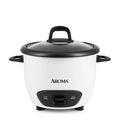 Aroma Housewares 6-Cup (Cooked) (3-Cup UNCOOKED) Pot-Style Rice Cooker (ARC-743G)  White
