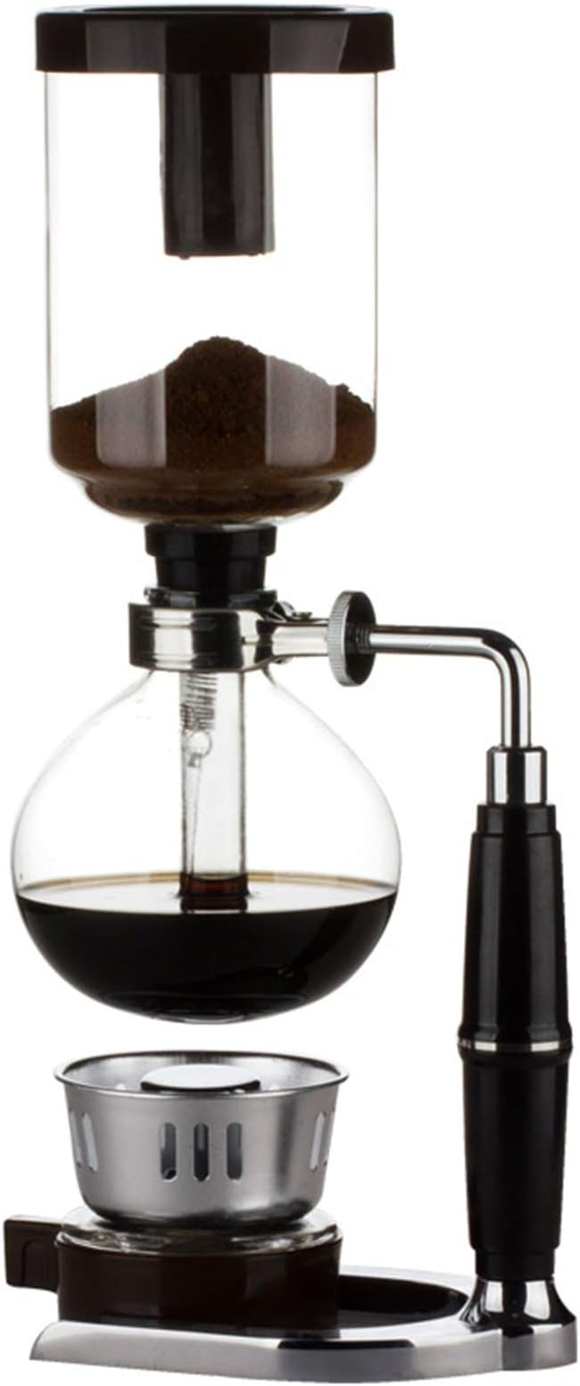 3-5 Cup Syphon Maker Vacuum Coffee Maker for Brewing Coffee and Tea with Extended HandleCoffee Glass Syphon SiphonCoffee Machine Filter3