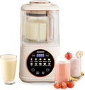 Joydeem JD-J03 Cooking Blender with Soundproof Shield Hot Cold Blender for Filter-free Soy Milk &amp Juice 8-Speed and Temperature Control 12H Preset 1100ml White