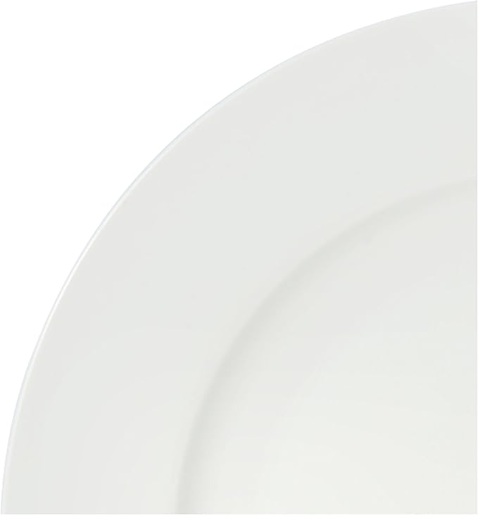 Mikasa Annabele Chip Resistant 40-Piece Dinnerware Set Service For 8White &amp Delray 14-Inch Oval Platter and 9-Inch Vegetable Bowl Set White -