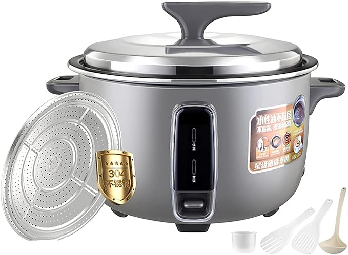 Rice Cooker Commercial Non-Stick Large Rice Cooker Automatic Insulationfor HotelsRestaurants Canteens Schools (10L) ()