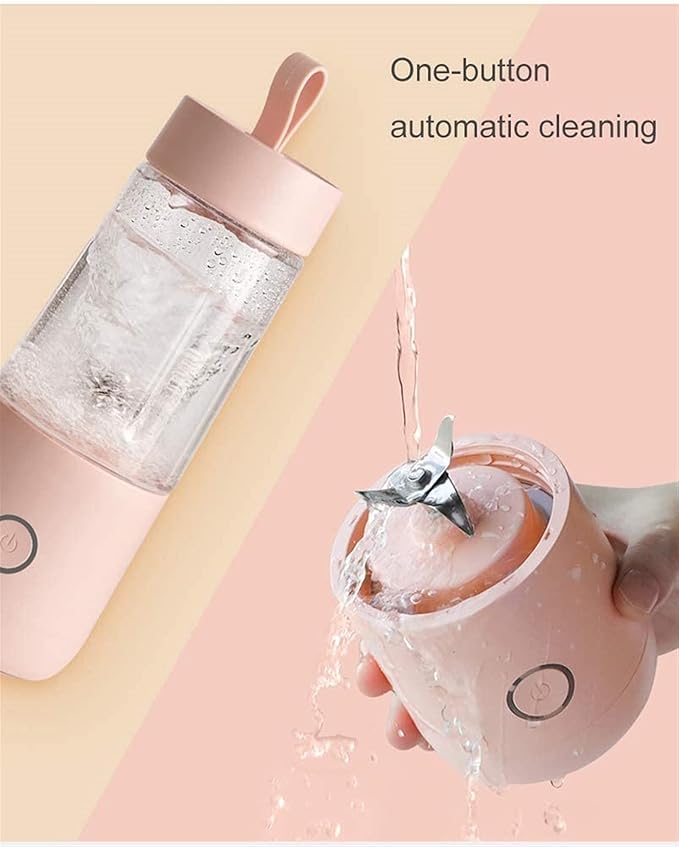 Portable Blender Personal Size Blender for Smoothies Juice and Shakes Mini Blender with Powerful Motor 2000mAh Rechargeable Battery 4 3D Blades for Home Travel Office