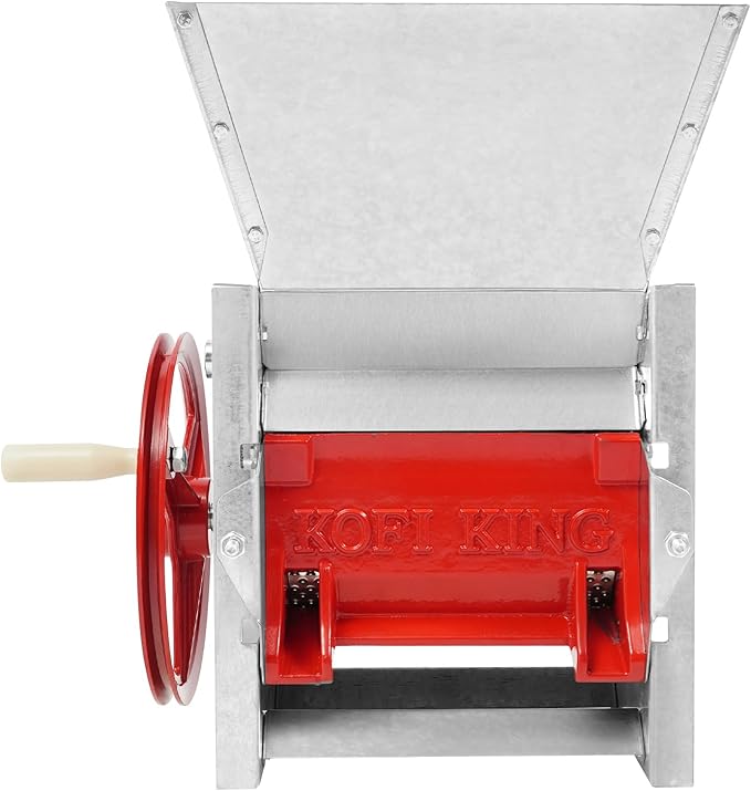 Manual Coffee Bean Peeling Machine 304 Stainless Steel Hand Crank Coffee Beans Shelling MachineCommercial Beans Peeler for Farms Homes