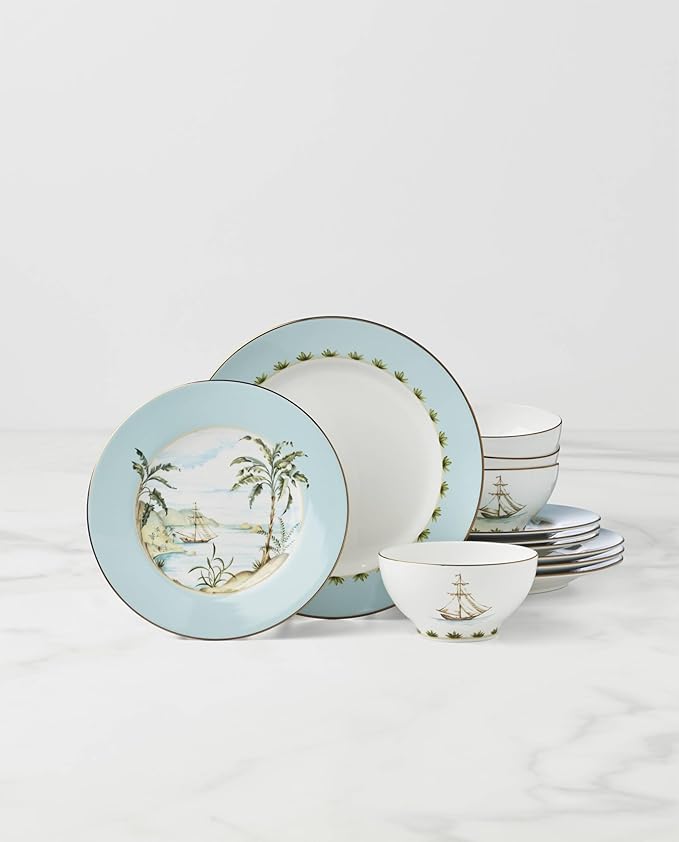 Lenox 896694 British Colonial Tradewind 12-Piece Dinnerware Set Set of 4