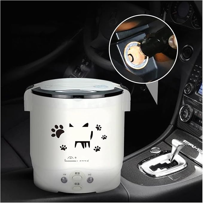 Fit for Mini Rice Cooker Portable MultiCooker Household Rice Cookers 24V 220V Pot Cooking Machine Pans Car Truck Home(24V for Truck)
