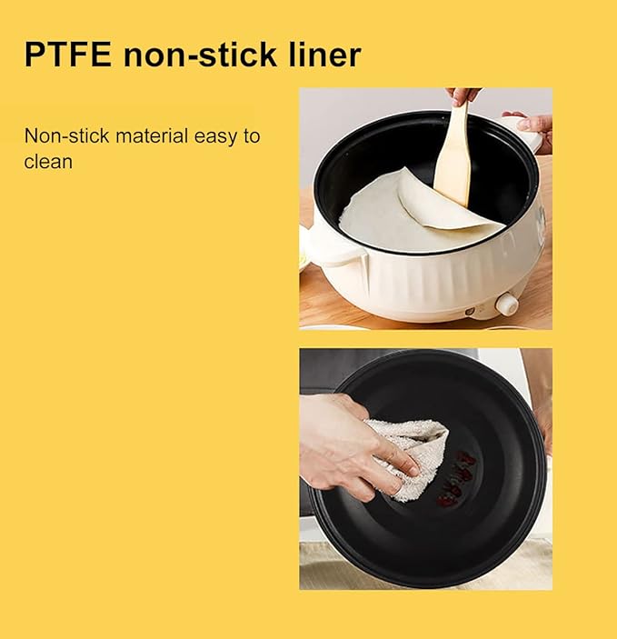 Multi-Function Electric Cooker Non-Stick Multicooker - 1.7L - 2.7L Electric Cooker for Travel School Home 400W-1000W2.7L