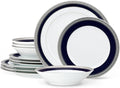 Noritake Crestwood Cobalt Platinum 12-Piece Dinneware Set Service for 4