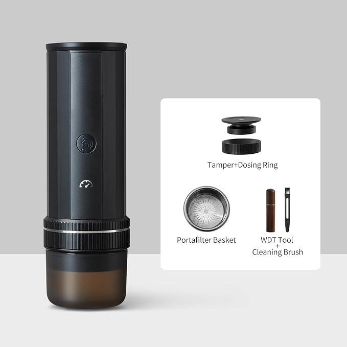 zeroHero Portable Espresso Machine 20Bar Pressure &amp USB-C Rechargeable for Rich Crema Ideal for Travel Camping Office &amp Home with Self-Heating System