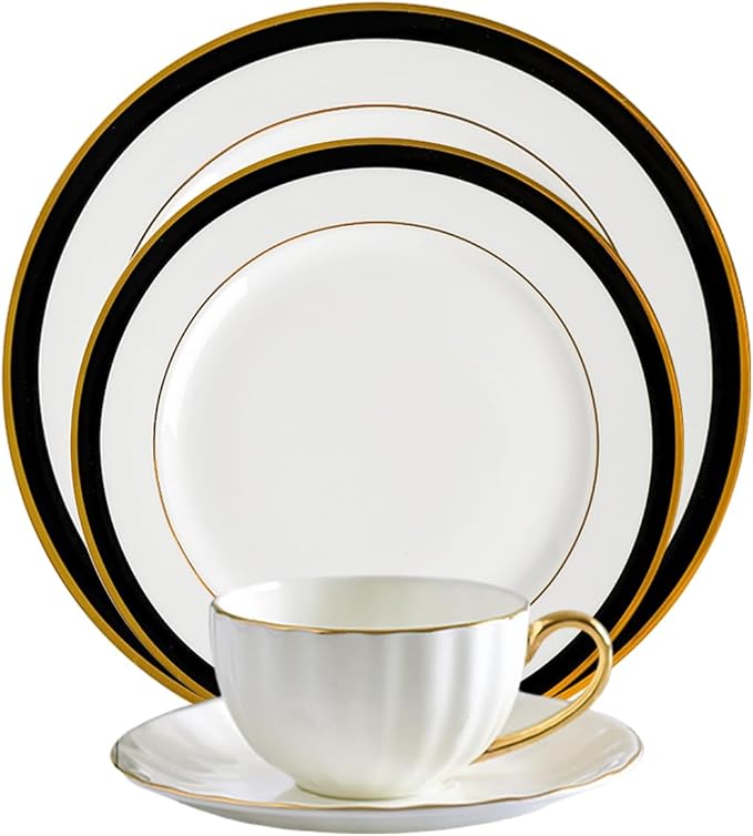 24-piece porcelain dinnerware set bone china dinnerware set dishes set for 6 dinnerware sets wedding family gathering banquet hotel dishwasher safe Gift for mom
