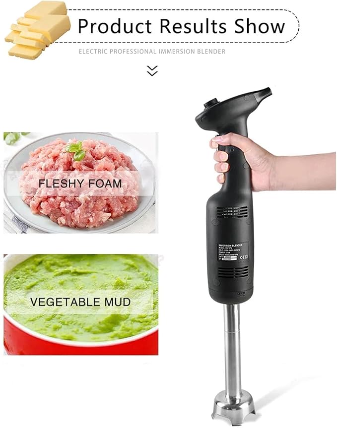 Horoper Immersion Blender Handheld 270W 6000-20000RPM Multi-Purpose Electric Hand Blender with Stainless Steel Blades for Baby Food Soups (#1)