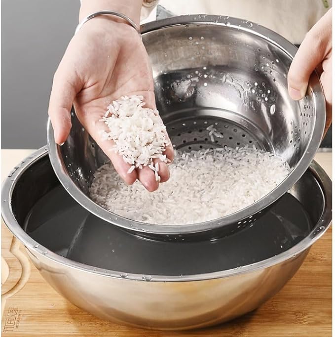 Easy to clean Soup Steamer Set Gift Cookware Rice Washing Sieve Multi Purpose Kitchen