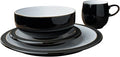 Denby Jet Black Boxed Tableware Set 16-Piece
