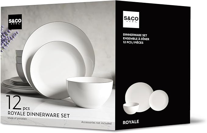 Premium Ceramic Dinnerware Sets. Plates and Bowls Sets. Dish Set. Dishes Set for 4. Platos De Cocina Dishwasher Safe White