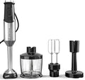 Immersion Blender Heavy Duty Copper Motor Stainless Steel Smart Stick with Egg Beaters Potato Masher Chopper/Food Processor