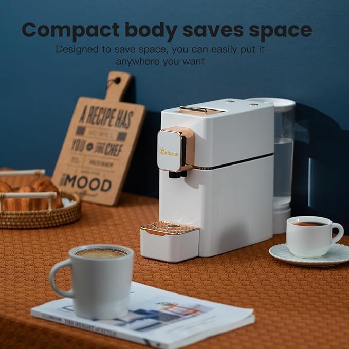 Espresso Machine for Coffee Capsules Compatible with Nespresso OriginalLine Machine Espresso Maker for Nespresso OriginalLine Bestpresso Coffee Capsules Peet's Espresso more (White)