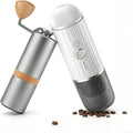 Portable Espresso Coffee Maker with Manual Coffee Grinderfor Travel、car、hiking and climbing