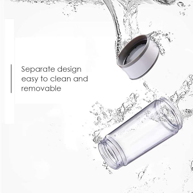 Portable Blender Personal Size Blender Smoothies Juicer and Shakes 400ml Mini Blender USB Rechargeable Handheld Blender Sports Travel Gym (Color : White) (White)