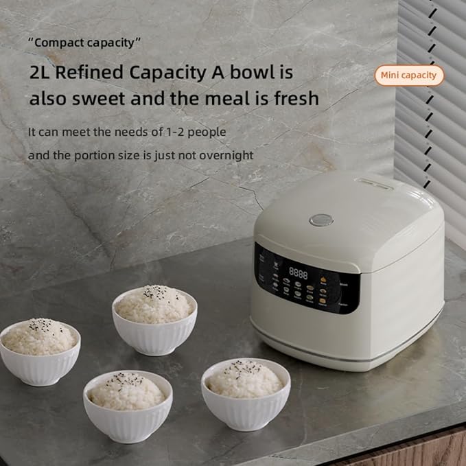 10-in-1 Rice CookerMultifunctional for RiceTitanium Inner Pot Induction Heating Rice CookerLow Sugar Digital SteamerDurable Nonstick Inner Pot24H Timer &amp Auto Keep Warm (Red)