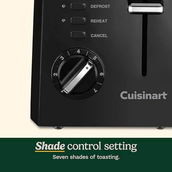 Cuisinart CPT-122BK 2-Slice Compact Plastic ToasterBlack(Pack of 4)