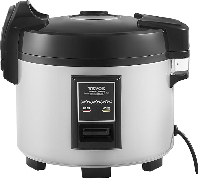 Commercial Rice Cooker 45-Cup Non-Stick Pot 9L 12H Keep Warm Restaurant