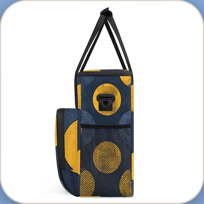 Magical Circle Coffee Maker Travel Bag for Keurig K-Mini/K-Mini Plus Insulated Waterproof Tote with Pockets for K-Cup Portable Single-Serve Brewer Case