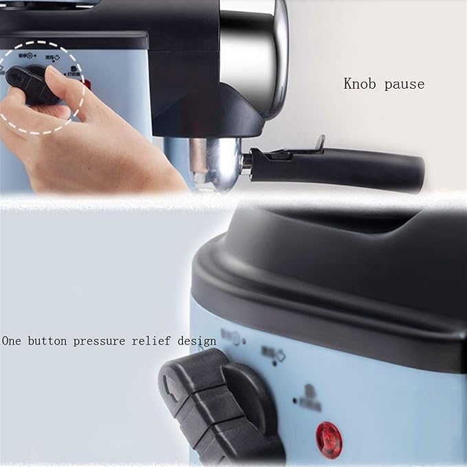 Fully Automatic Espresso Coffee Machine - Compact High Pressure Cappuccino Maker with Steam Foaming Device