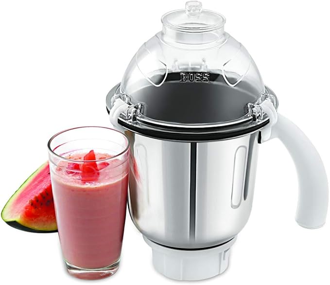Boss Crown Wet &amp Dry Mixer Grinder Powerful 750W with 3 Stainless Steel Jars 110V for USA