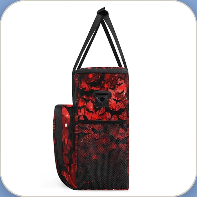 Magical Bat Coffee Maker Carrying Bag Retro Bat Portable Travel Storage Tote Bag Compatible with K-Mini or K-Mini Plus Single Serve Coffee Brewer Carrying Case with Multiple Pockets &amp Shoulder S
