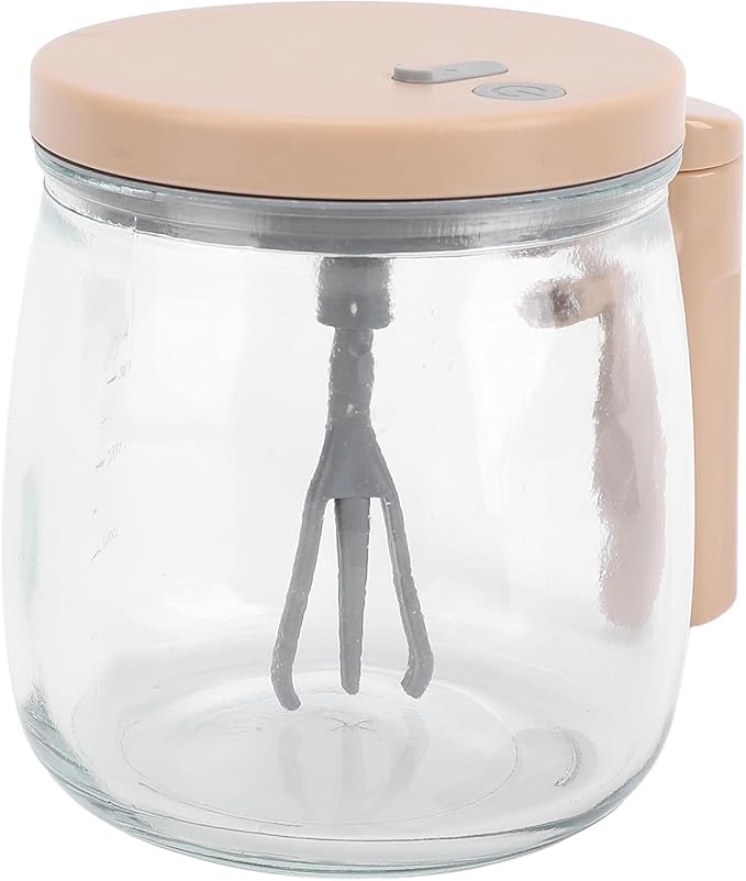 Electric Self Stirring Mug 400ml Lightweight Glass Automatic Stirring Coffee Mug Self Mixing with Removable Rod and Lid Handle for Home Office Use