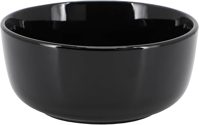 Elama Duncan 18 Piece Porcelain Dinnerware/Tableware Set Service for 6 (Black)