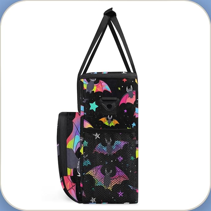 Halloween Bat Coffee Maker Carrying Bag Mystical Bat Travel Storage Bag Compatible with K-Mini or K-Mini Plus Single Serve Coffee Brewer Carrying Case with Multiple Pockets &amp Shoulder Strap
