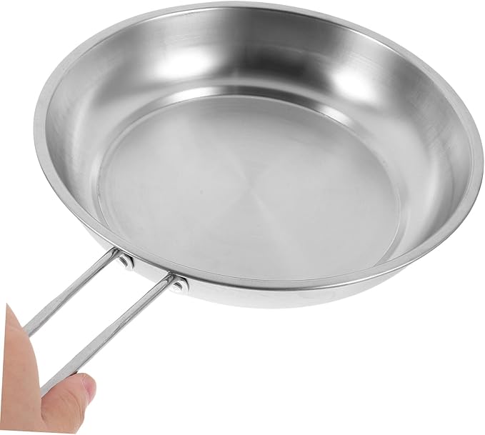 1set Kitchen Cookware Set Stainless Steel Pot Soup Pot Milk Frying Pan Stock Thick Bottom Comfortable Handle Easy to Clean