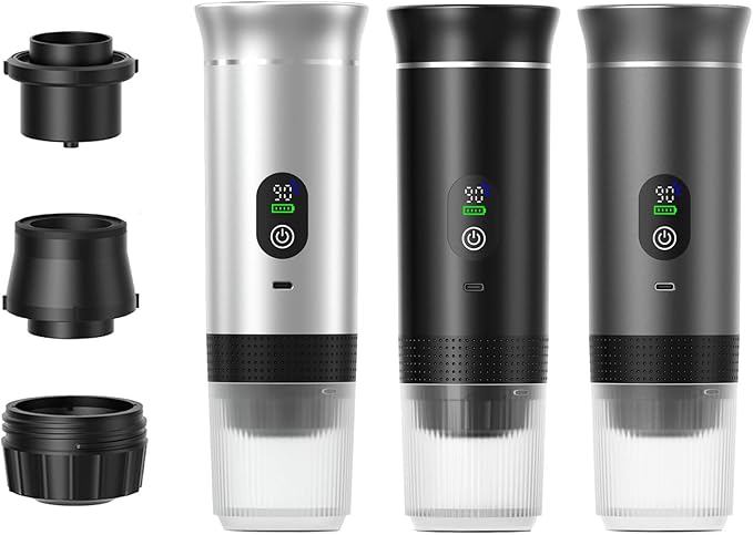 Fast Heating Cordless Coffee Machine 7500mAh Water Tanks USB Charging Suitable for Espresso Cappuccino Outdoor Home Use Digital Coffee Machine