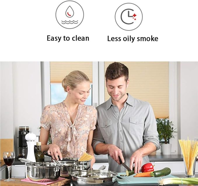Cookware Set3-PieceSaucepan Casserole Milk Pot Frypans with Glass Lid Comfortable HandleSuitable for Gas and Induction CookerEasy to Clean Saute Pan