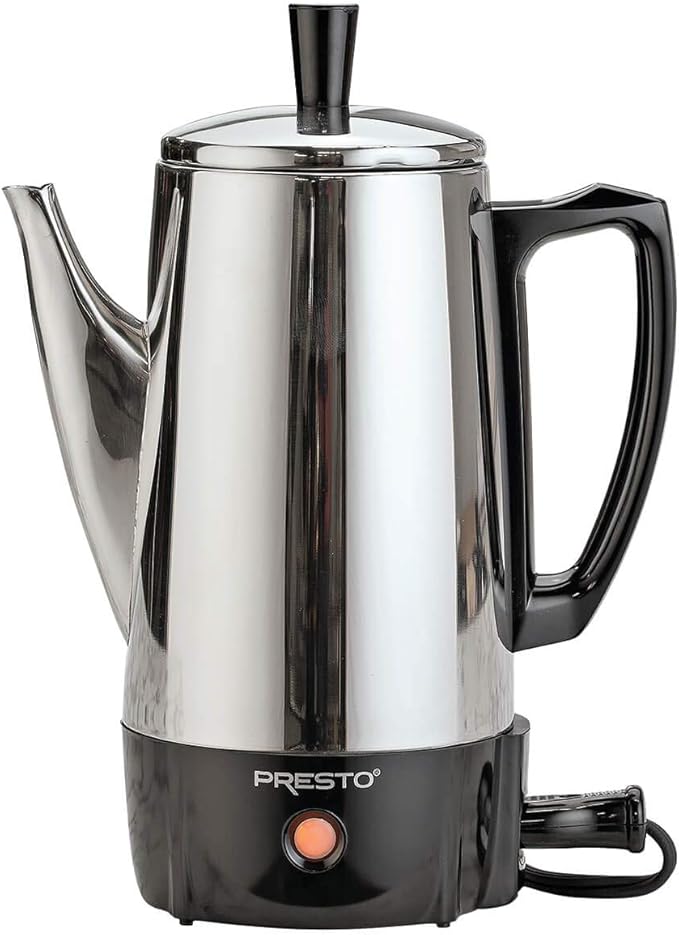 Presto 12 Cup Stainless Steel Coffee Maker Chrome