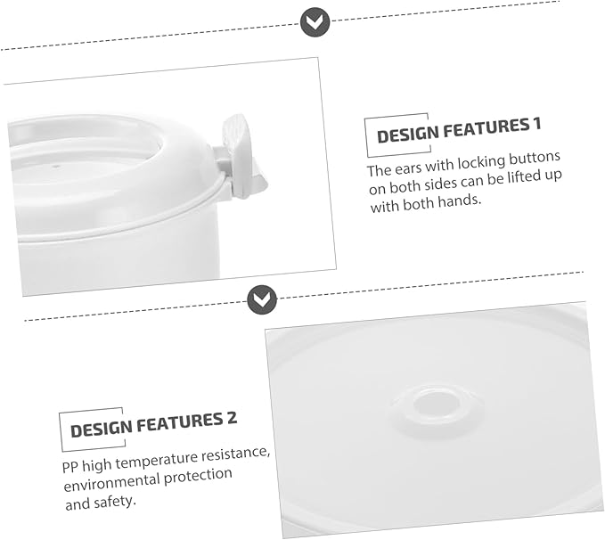 ABOOFAN 2pcs Microwave Rice Cooker Multi-purpose Food Container for Portable and Convenient Rice of Food-grade for Safe Use for Prep