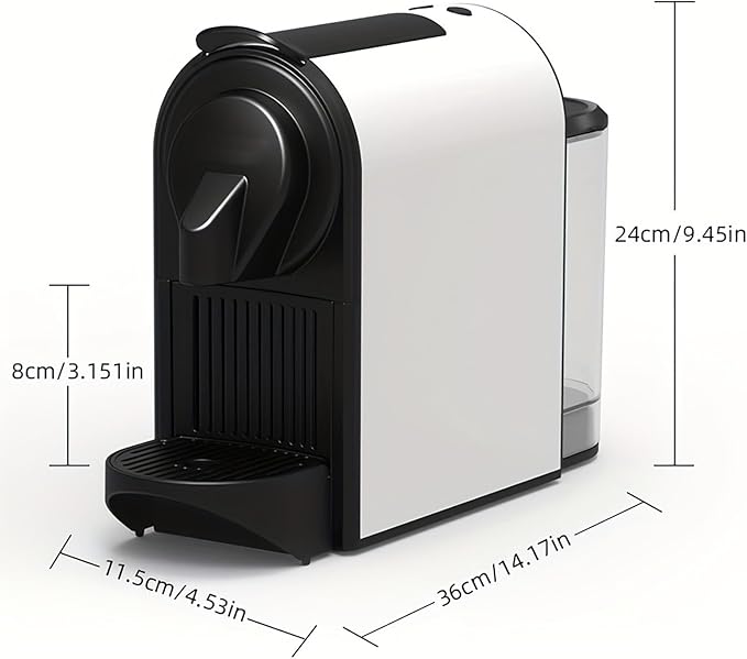 Coffee Machine Espresso One-Touch Extraction Compatible with All Major Brands of s 700ml Removable Water Tank Portable