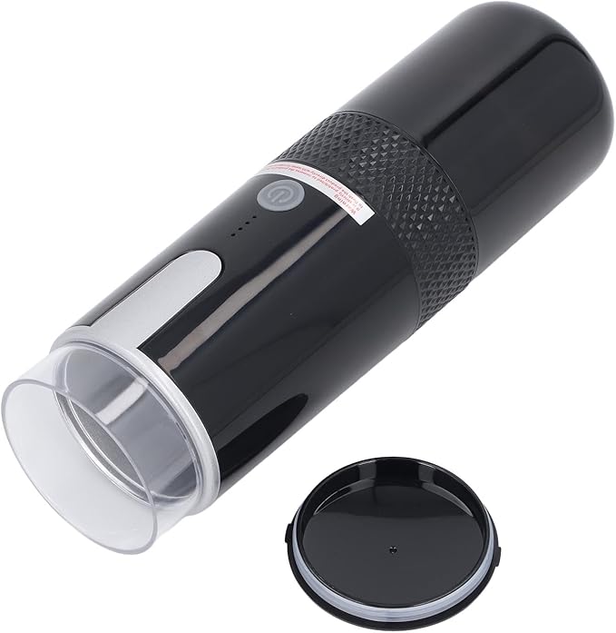 ZJchao Portable Coffee Maker Maker with Spoon 170ml Capacity Rechargesable Operating Heating Travel Coffee Machine Machine for Capsule