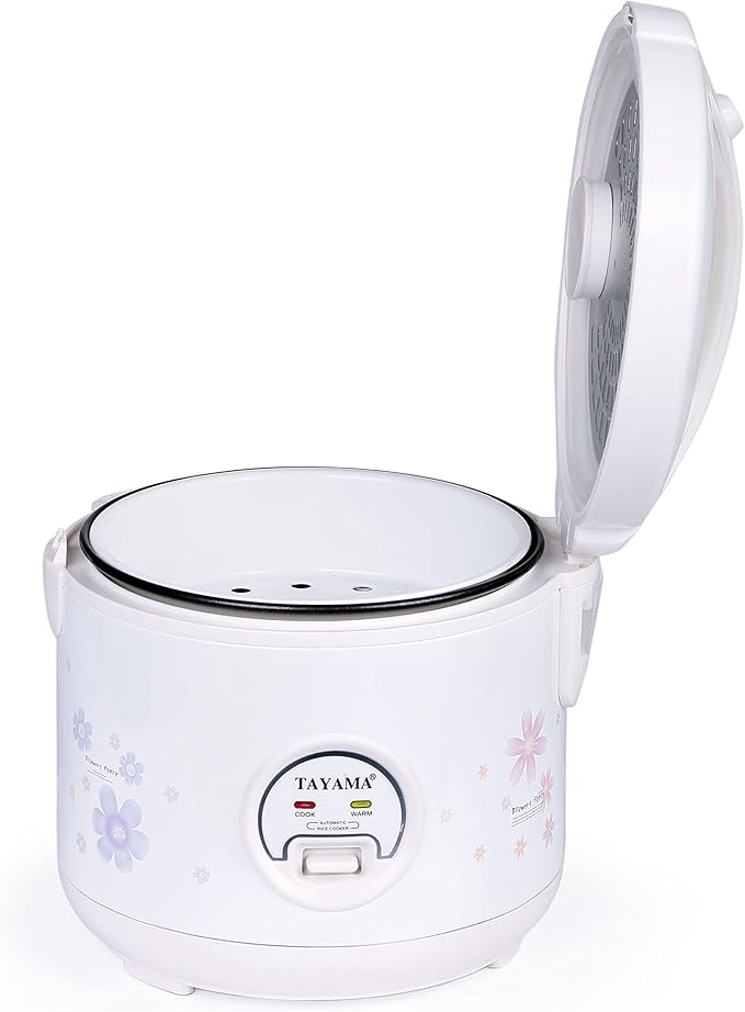 TAYAMA Automatic Rice Cooker &amp Food Steamer 8 Cup White (TRC-08RS)