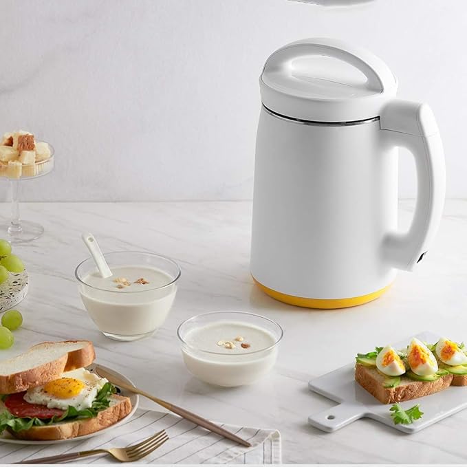 Soybean Milk Maker 1300ML Automatic Hot Soy Milk Maker Stainless Steel SOYA Bean Machine Juicer