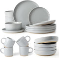 Famiware Milkyway Dinnerware Sets 20 Piece Dish Set Light Gray