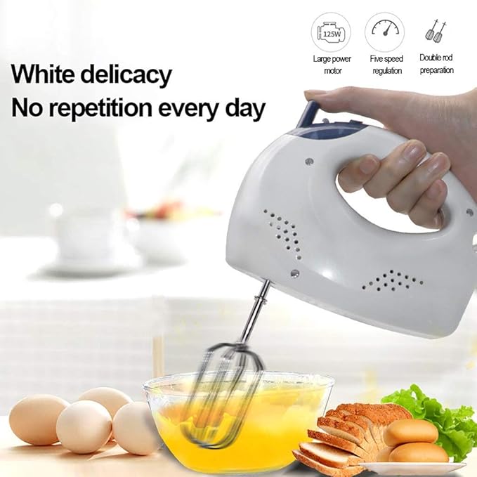Multifunctional Electric Hand-held Blender 5-Speed Cream Blender Kitchen Baking Tools