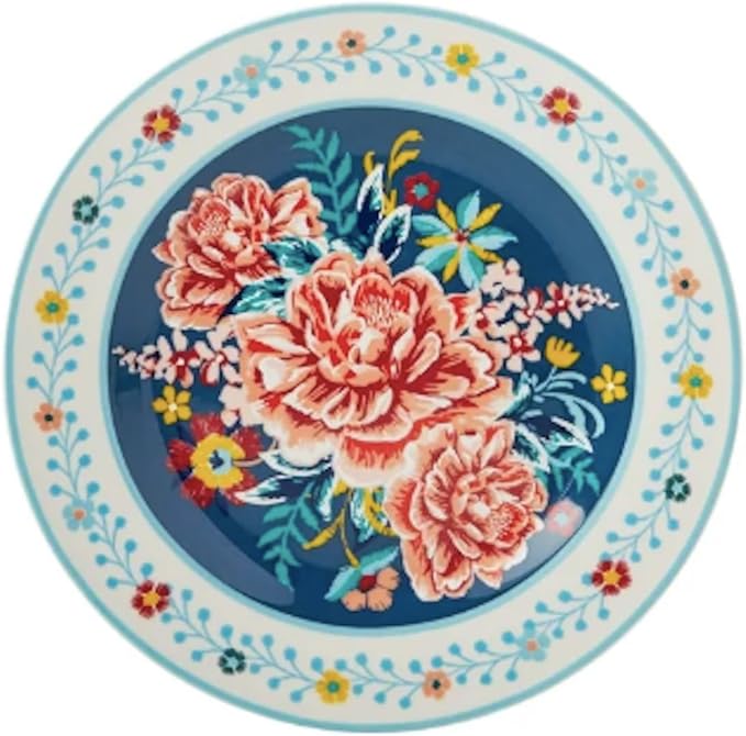 Stunning Keepsake Floral 12-Piece Stoneware Dinnerware Set Serves 4