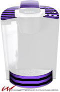 Decal Style Vinyl Skin compatible with Keurig K40 Elite Coffee Makers Stripes Purple (COFFEE MAKER NOT INCLUDED)
