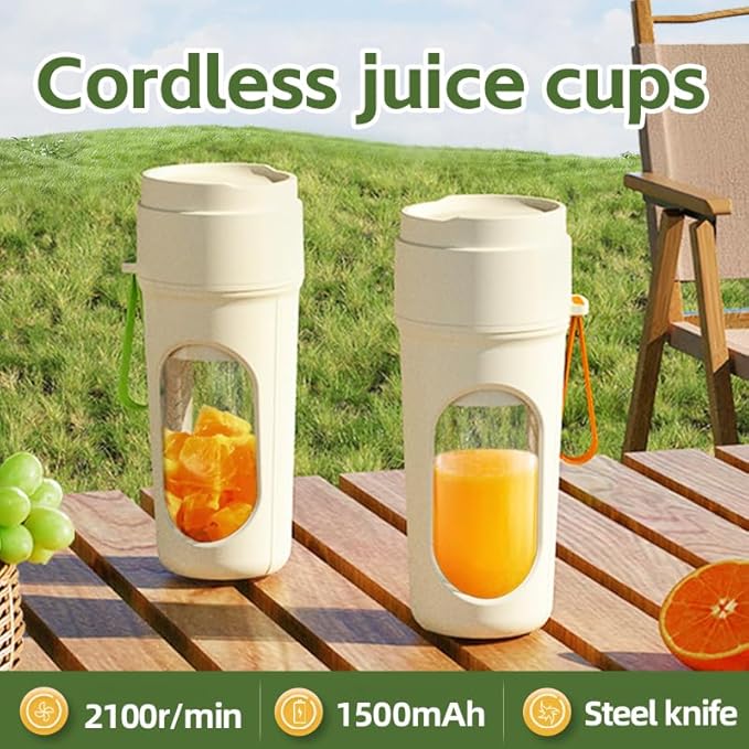 Multifunctional Portable Juicer Cup2 in 1 Sports High Capacity Fruit and Vegetable Cup Outdoor Juicer Juicer CupFruit and Vegetable