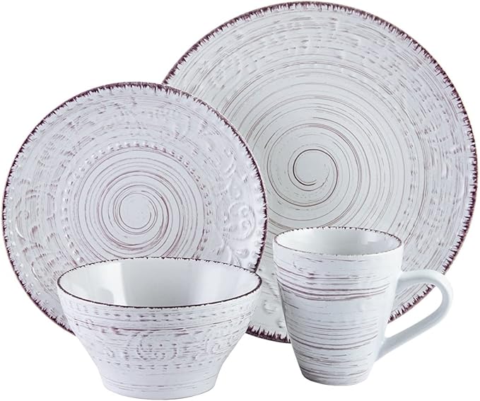 Malibu Sands 16 Piece Dinnerware Set in Shell