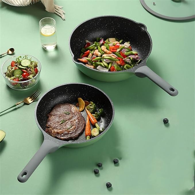 Kitchen Non-Stick Pot Set Camping Multi-Function Rice Cooker Milk Pot Cookware Set with Lid Cooker Pot Kitchen Utensils