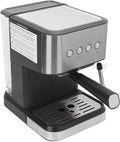 AUNMAS Compact Coffee Machine Semi Automatic Espresso Maker with 20 Bar Pressure System for Flavor Extraction 1.5L Water Tank for Continuous Brewing Milk Frother Wand (US Plug 110V)
